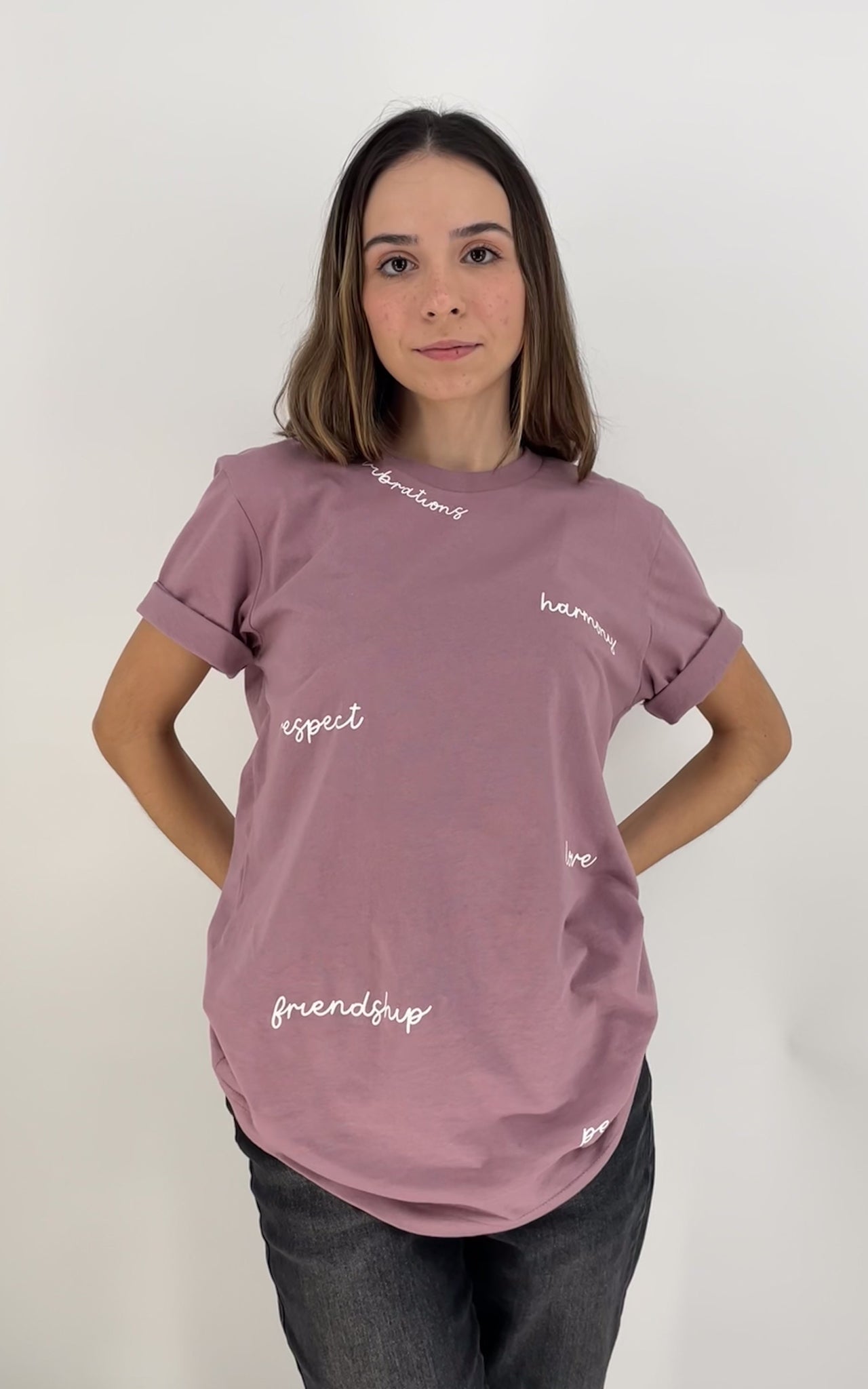 Orchid Pink Positivity T-Shirt