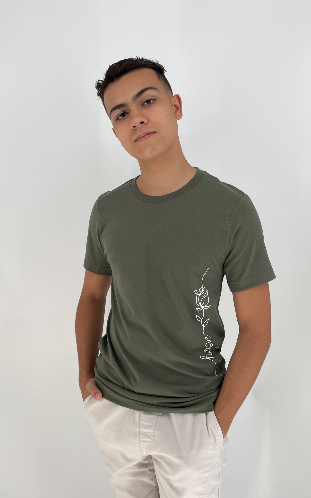 Military Green Hope T- Shirt