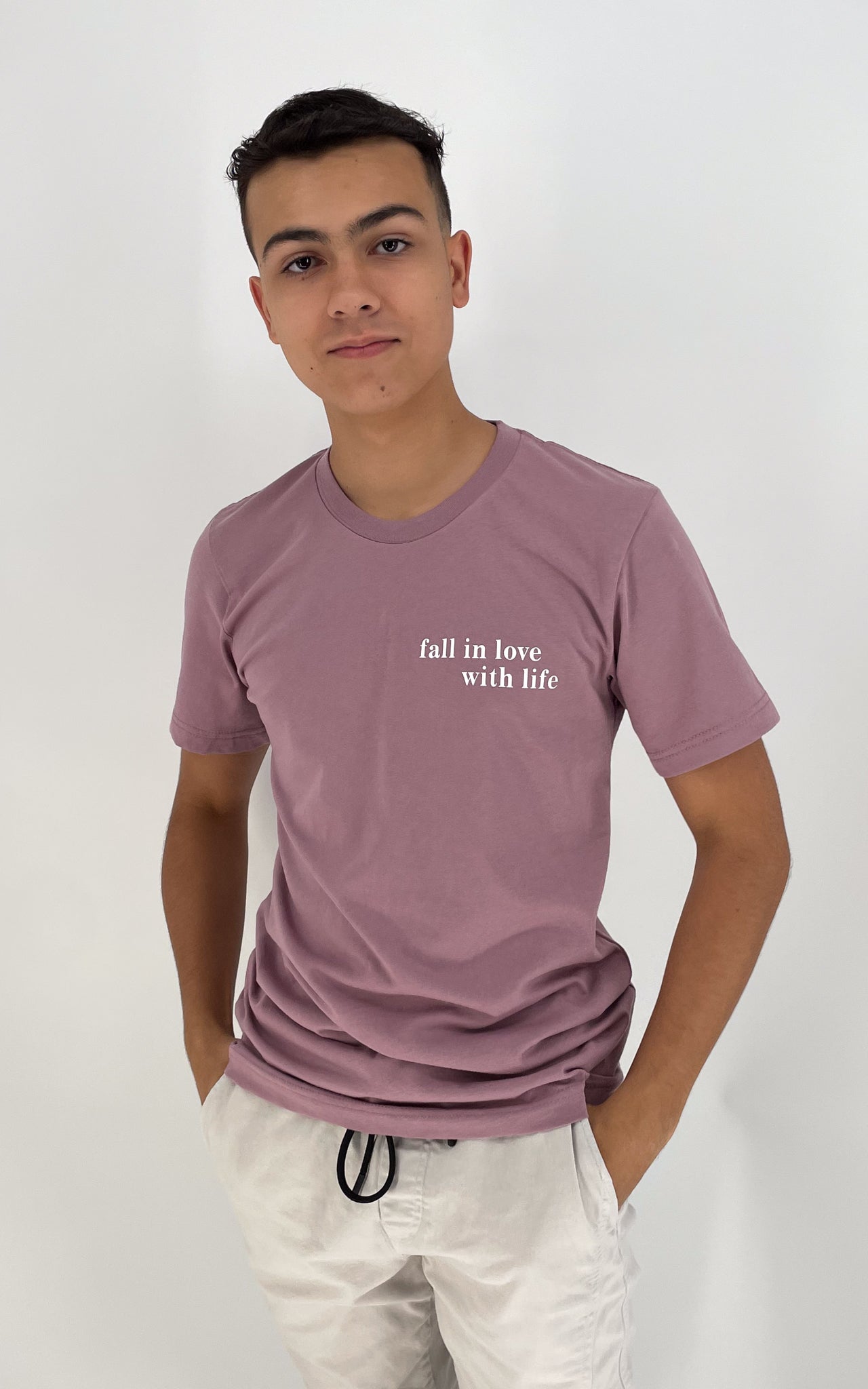 Orchid Pink Fall in Love T-Shirt