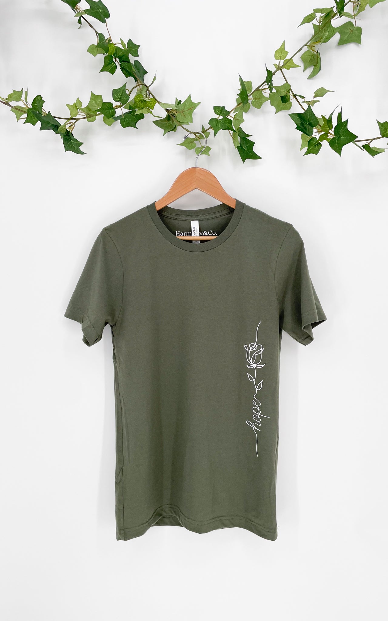 Military Green Hope T- Shirt