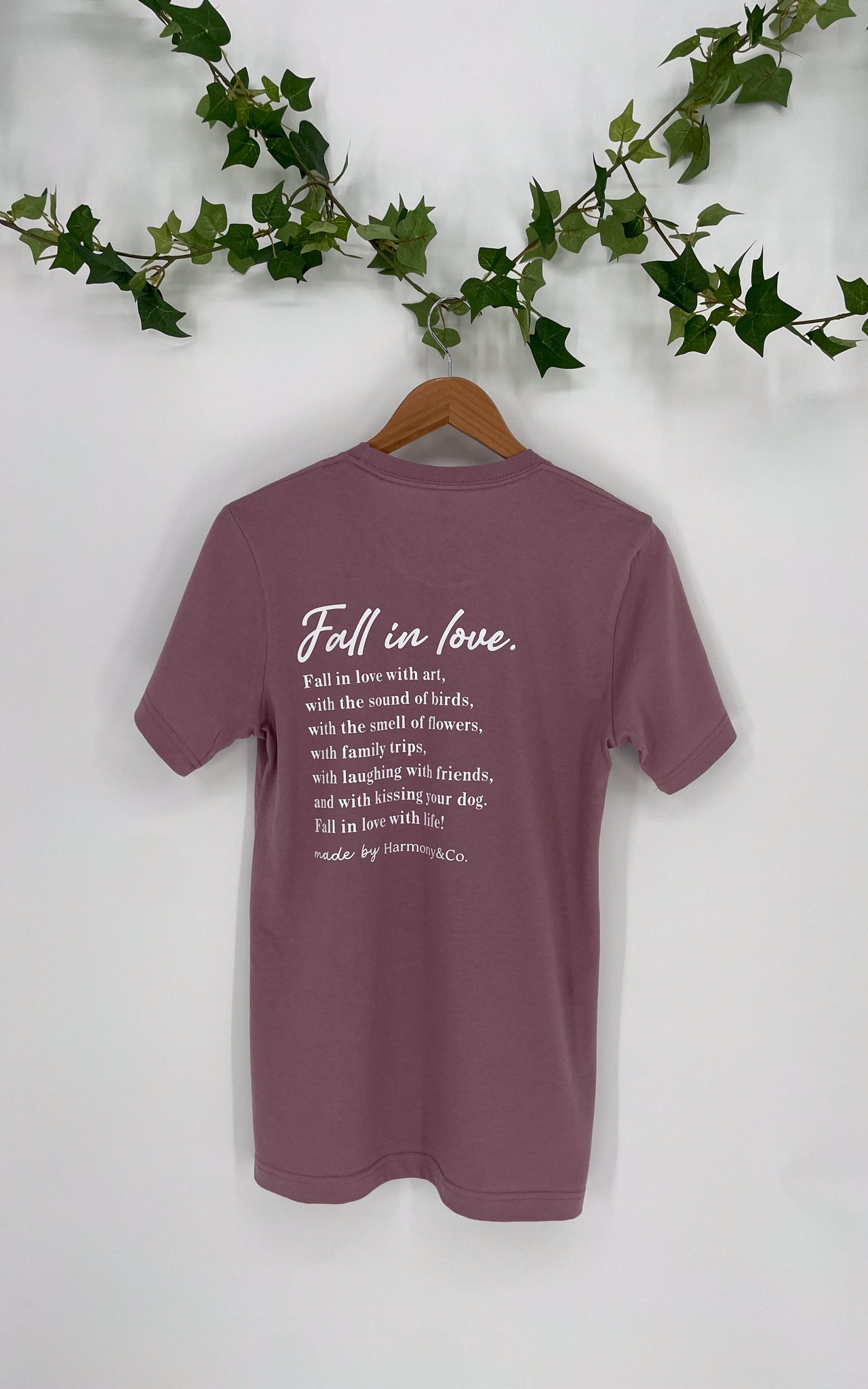 Orchid Pink Fall in Love T-Shirt