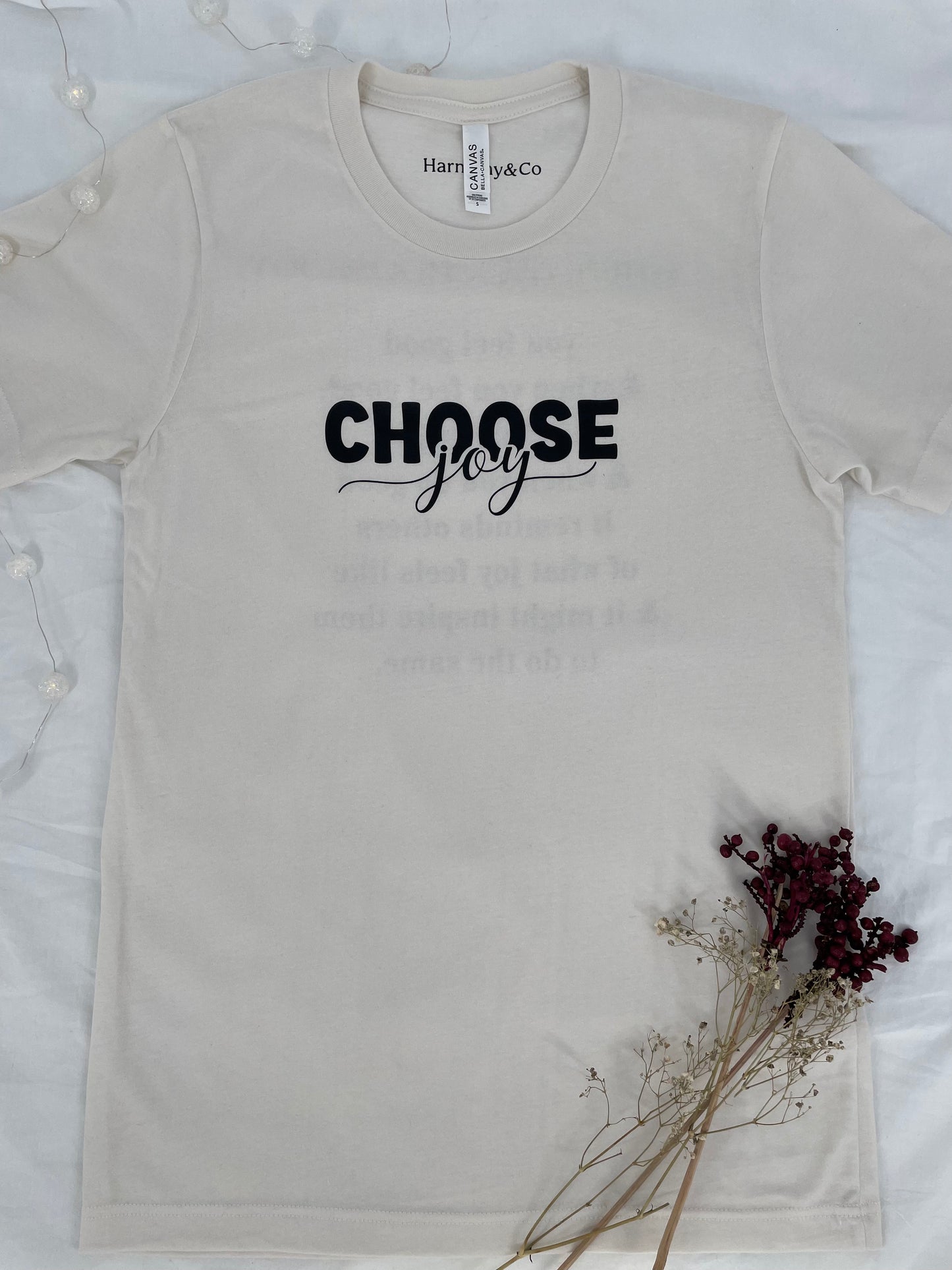 Vintage White Choose Joy T-Shirt