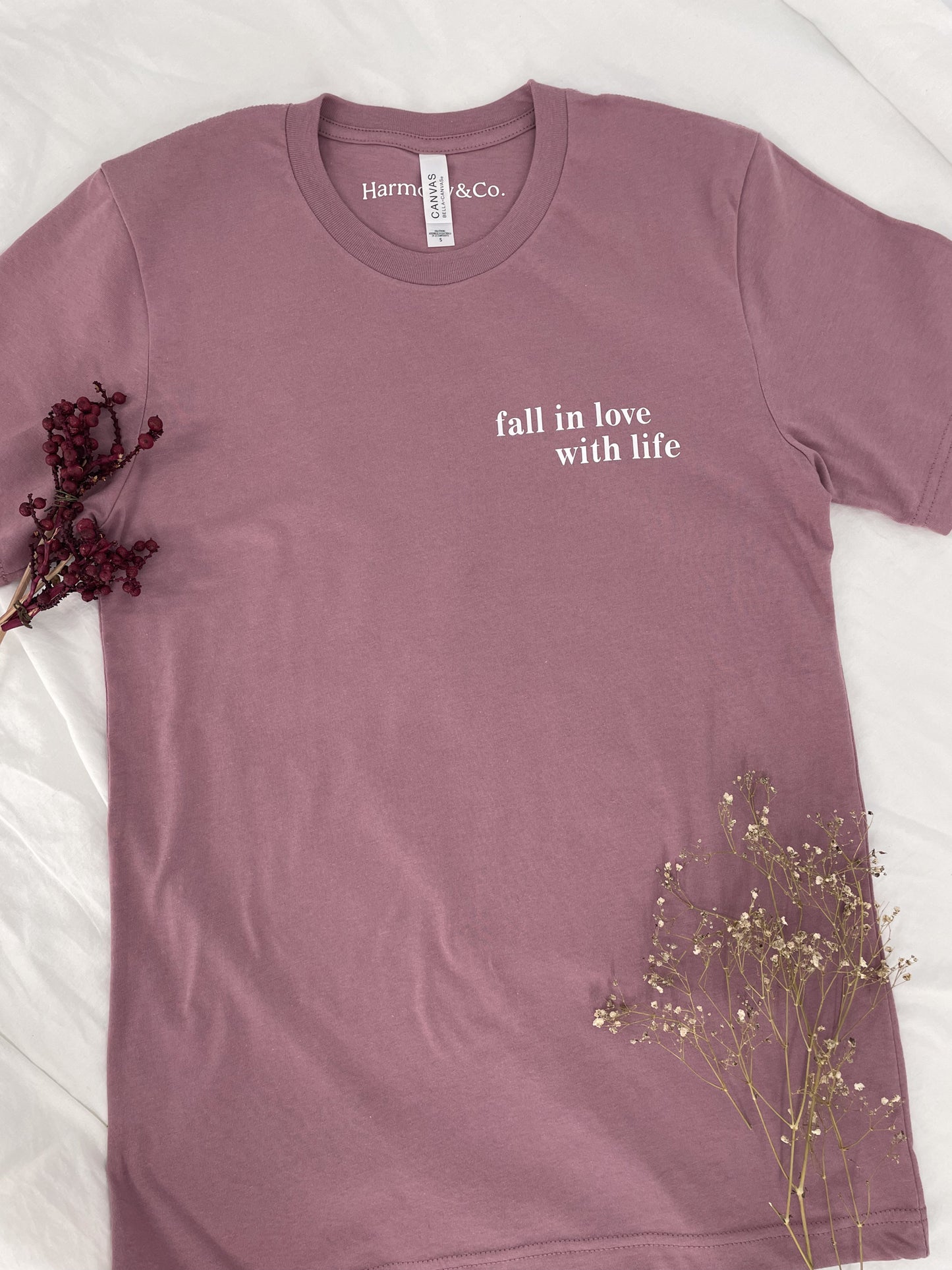 Orchid Pink Fall in Love T-Shirt